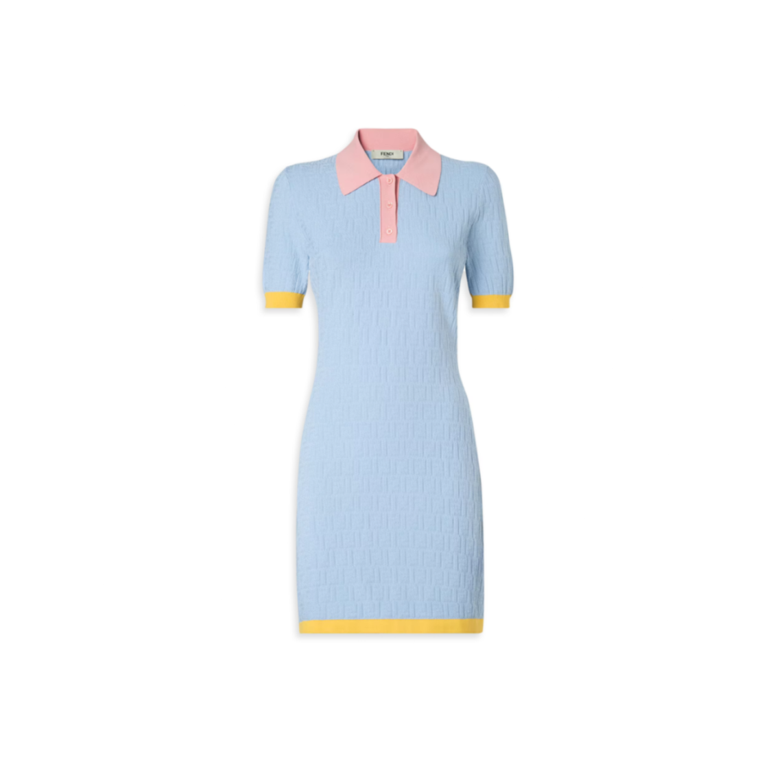 F**di dress light blue ff fzde35aw4sf1w0k